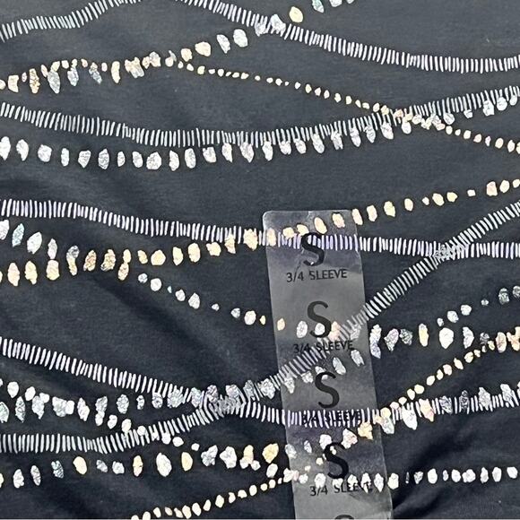 Rebecca Malone Women’s Three Quarter Sleeve Printed Blouse Sz S NWT - Picture 6 of 7